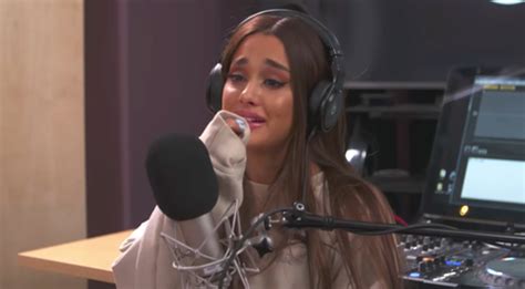 Ariana Grande Breaks Down Crying During Radio Interview: "People Gotta ...