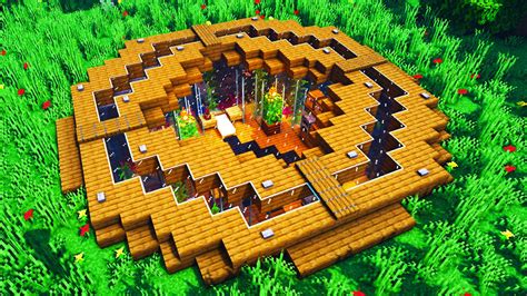 Underground Base with a circular Aquarium : r/Minecraft