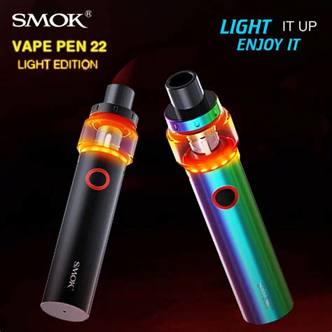 Electronic Cigarette SMOK Vape Pen 22 Light Edition Stick Flash LED ...