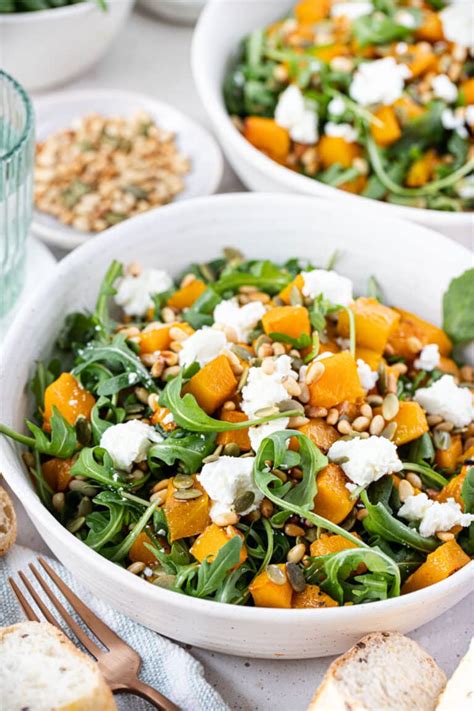 Roast Pumpkin Salad with Pine Nuts - The Cooking Collective