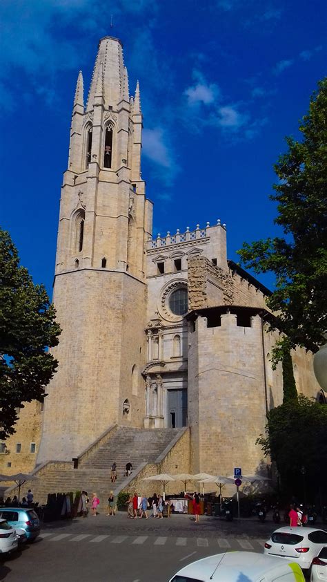 Girona Cathedral, (Cathedral of Saint Mary of Girona). (1038 AD). This Cathedral has the widest ...