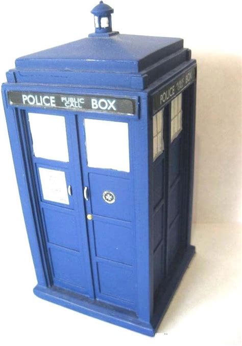 Amazon.com: Doctor Who TARDIS Hand Painted Figurine with Collector ...