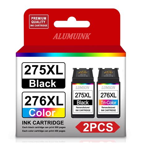 275XL 276XL High Yield Ink Cartridge Replacement for Canon 275 276 Ink TS3520 TS3522 TR4720 ...