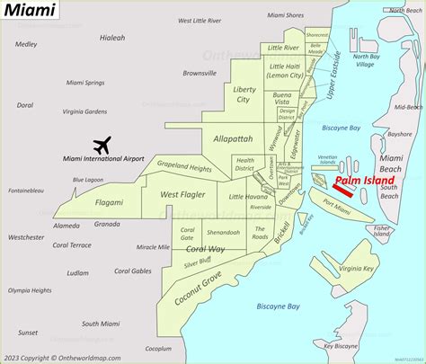 Palm Island Map | Miami Beach, Florida, U.S. | Detailed Maps of Palm Island