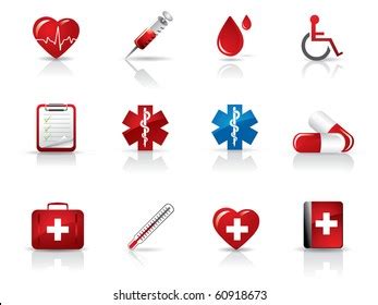 Medical Hospital Icons Set Stock Vector (Royalty Free) 60918673 ...