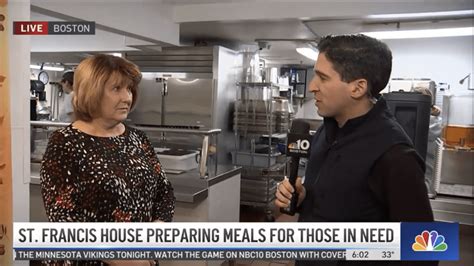 NBC10 Boston: St. Francis House Preparing Meals for Those in Need - St ...