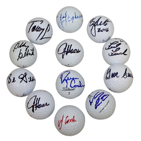 Lot Detail - Lot of Twelve Signed Golf Balls JSA ALOA