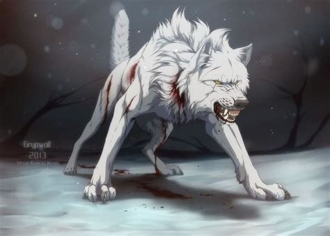 Pin by 霜月 ユキナリ on 人生の教訓 | Anime wolf, Werewolf art, Canine art