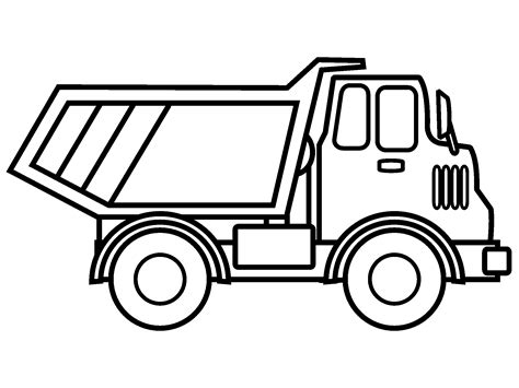 Free Dump Truck Outline Svg 261 SVG PNG EPS DXF File