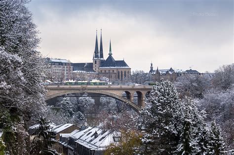 Winter snow in Luxembourg city – Stock Images Luxembourg