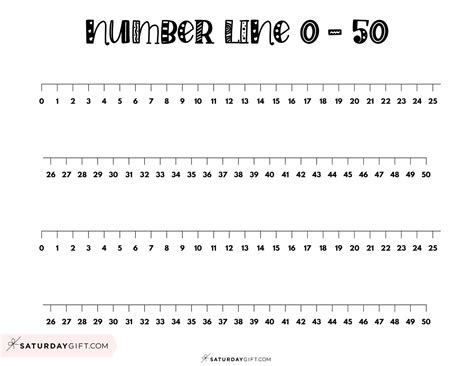 6 Best Printable Number Line To 50 | Images and Photos finder