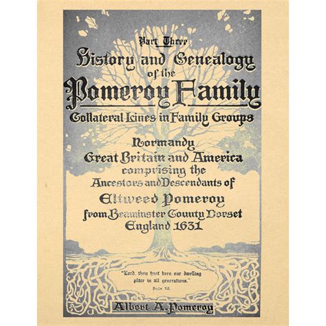 Part Three, History and Genealogy of the Pomeroy Family; – Apple Manor ...