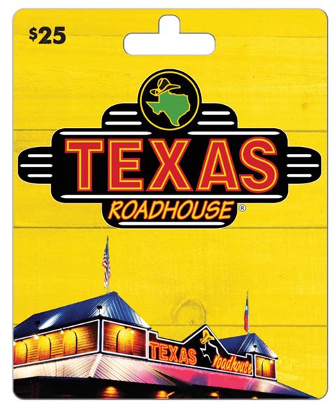 Texas Roadhouse $25 Gift Card - Walmart.com