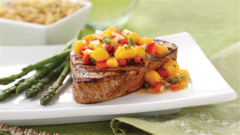 Grilled Ahi Tuna with Fresh Mango Salsa