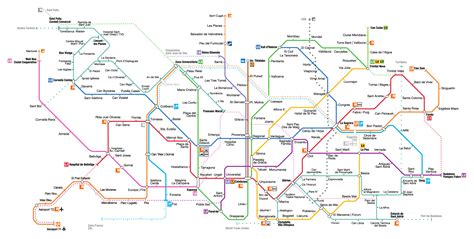 Barcelona Transportation Map | Train and Bus Stations in Barcelona Spain