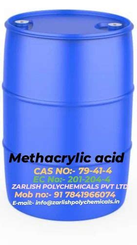 METHACRYLIC ACID at best price in Vasai by Zarlish Polychemicals Private Limited | ID: 2851116513633