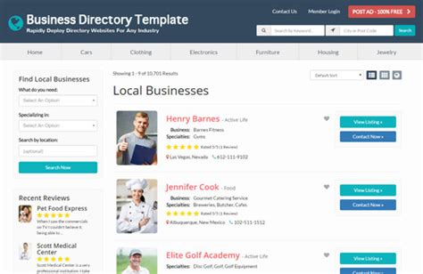 Business Directory Template Free – 11+ Professional Templates Ideas