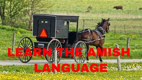 Learn the Amish language - YouTube