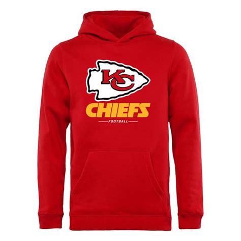 Kansas City Chiefs Pro Line Youth Team Lockup Hoodie - Red - $44.99 ...