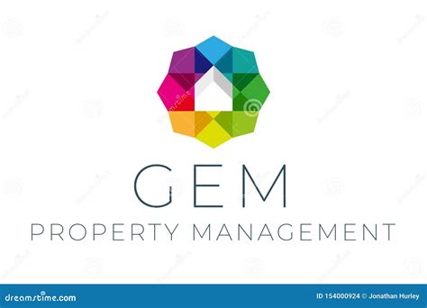 Gem Logo Template ilustração do vetor. Ilustração de telhadura - 154000924