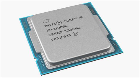 Intel Core i9 11900K CPU 3D Model $24 - .3ds .blend .c4d .fbx .max .ma ...