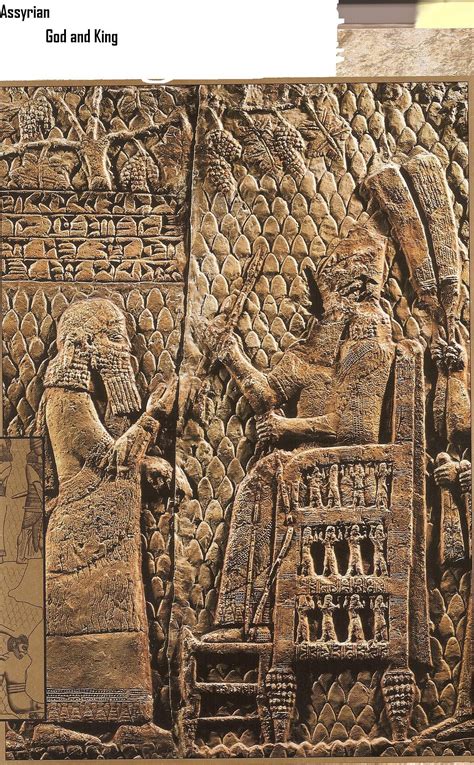 4a - Assyrian artefact of giant alien god Ashur seated, | Ancient mesopotamia, Mesopotamia ...