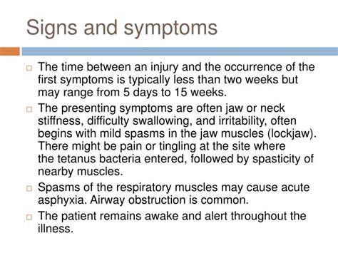 PPT - Tetanus PowerPoint Presentation - ID:142195