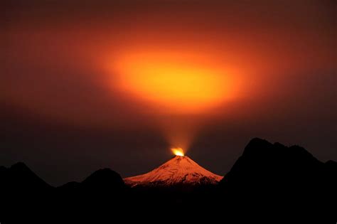 The Villarrica Volcano in Chile Lights Up The Night Sky | TIME