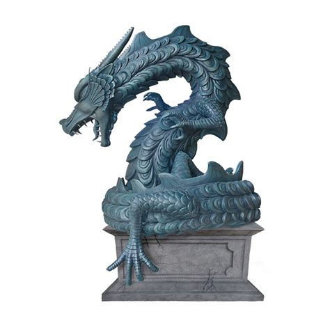 dragon bronze sculpture symbolic statue | Animal Sculptures