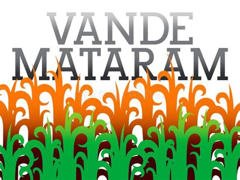 Creative Illustration Representing Vande Mataram Stock Illustration ...