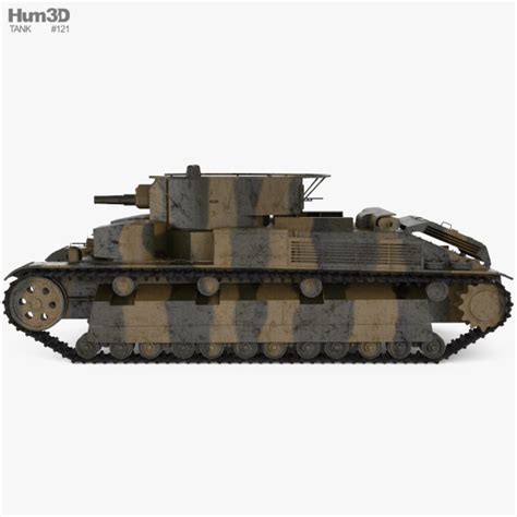 T-28 Medium Tank 3D model - Military on Hum3D