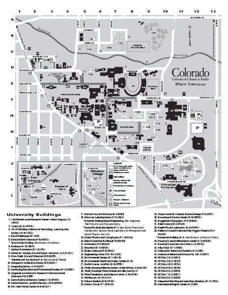 University of Colorado at Boulder Map - Boulder Colorado • mappery