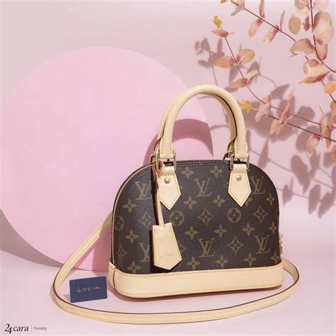 LOUIS VUITTON ALMA BB MONOGRAM CANVAS BAG | 24cara