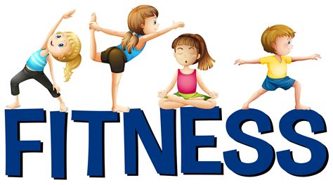 Fitness palavra com as pessoas fazendo yoga - Download Vetores Gratis, Desenhos de Vetor ...