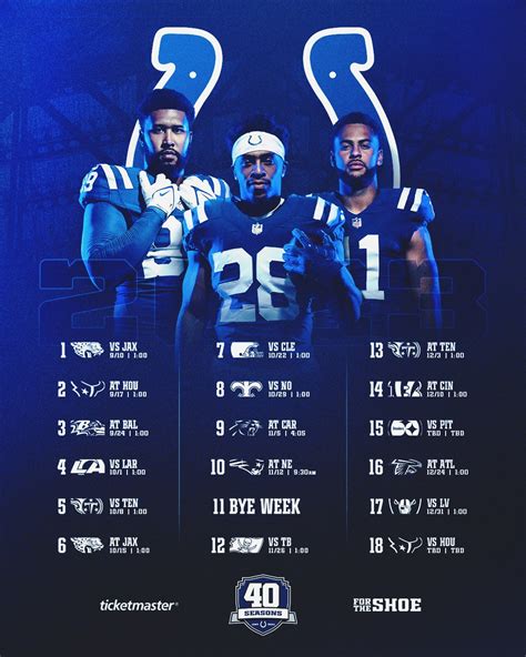 Indianapolis Colts Schedule 2024 - Fall Semester 2024