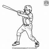 Famous MLB Baseball Player Coloring Page Collection sketch template