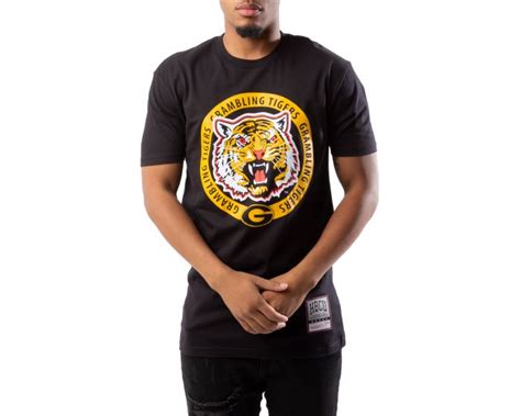 MITCHELL & NESS GSU Mascot Circle Tee BMTRBC21153-GSUBLCK - Karmaloop