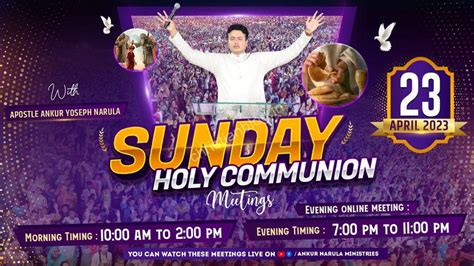 GET READY FOR HOLY COMMUNION MEETINGS ANKUR NARULA MINISTRIES.