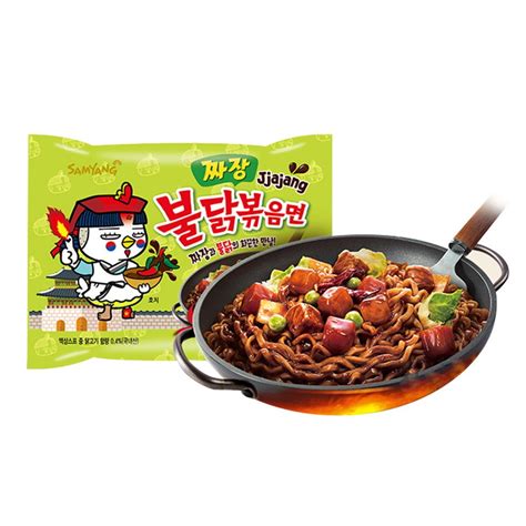 SAMYANG KOREAN FIRE NOODLE CHALLENGE HOT CHICKEN FLAVOR RAMEN SPICY NOODLE (Jjajang Flavor (5pcs ...