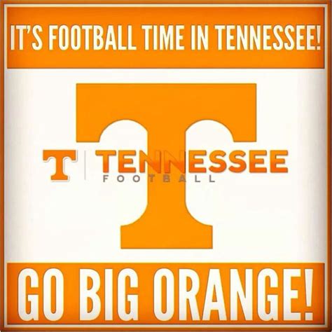 an orange and white tennessee football sign with the letter t in it's center