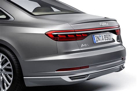 Audi A8 Rear End and Tail Lights - Car Body Design