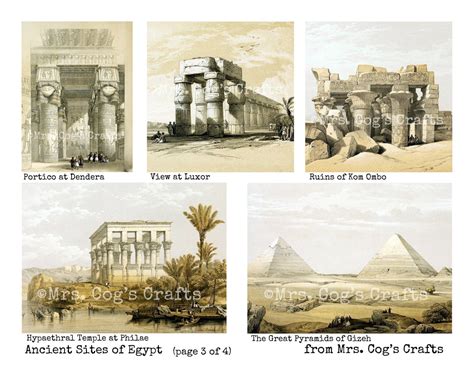 Ancient Sites of Egypt Digital Images Digital Downloads - Etsy