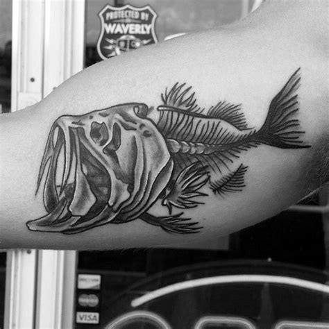 50 Fish Skeleton Tattoo Designs For Men - X-Ray Ink Ideas