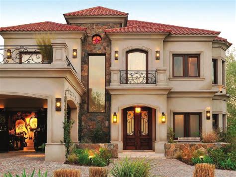 40 Spanish Style Exterior Paint Colors You Will Love - ROUNDECOR | Mediterranean style house ...