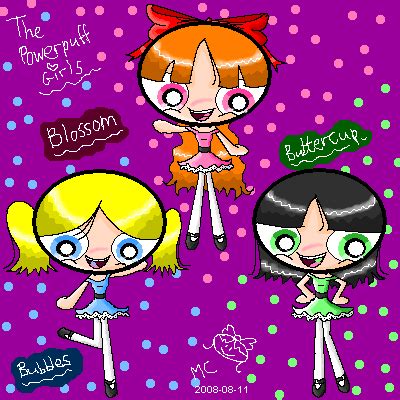 Blossom, Bubbles & Buttercup - Powerpuff Girls Fan Art (31422528) - Fanpop