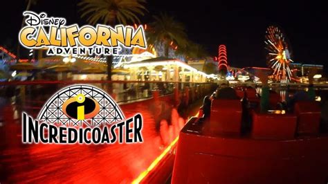 2019 Incredicoaster Roller Coaster at Night On Ride Low Light HD POV Dis... | California ...