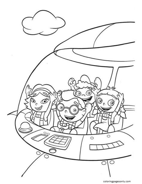 Little Einsteins Leo June Annie Quincy Rocket Coloring Pages