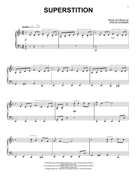 Superstition | Sheet Music Direct