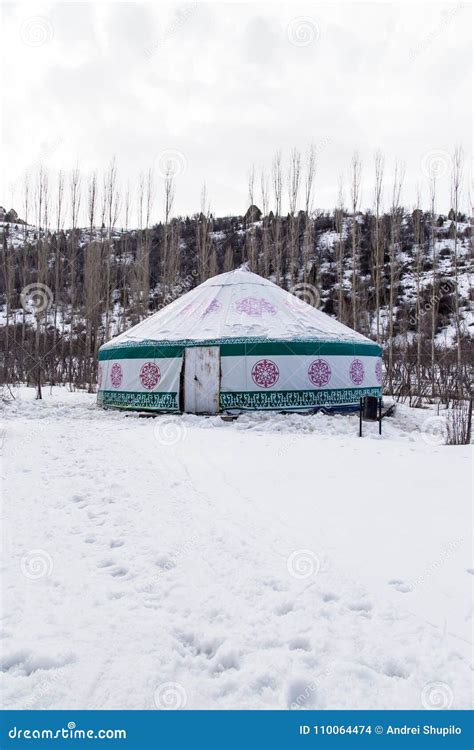 Kazakh Yurt Camping in the Winter Stock Photo - Image of asia, lifestyle: 110064474