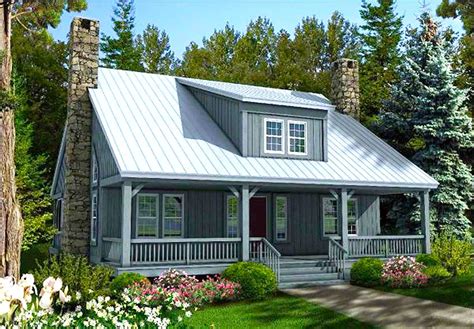 Plan 58555SV: Country Home Plan with Big Front and Rear Porches | Cottage house plans, Country ...